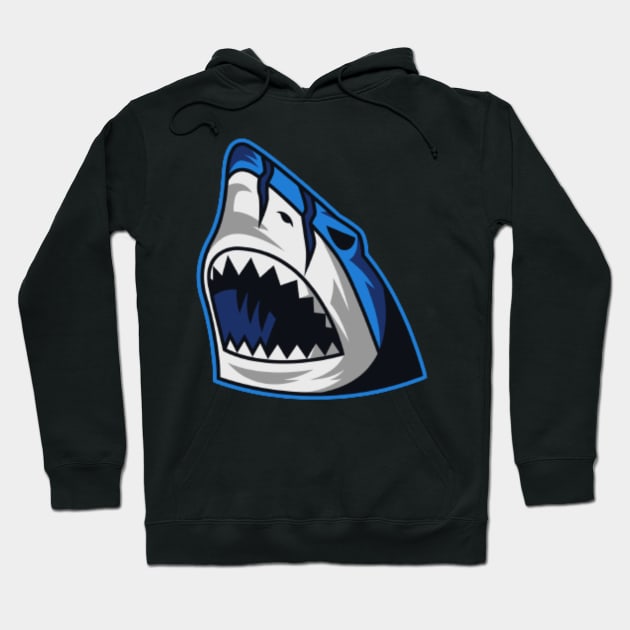 Shark With Open Mouth - Boy TShirt Hoodie by Magnus28